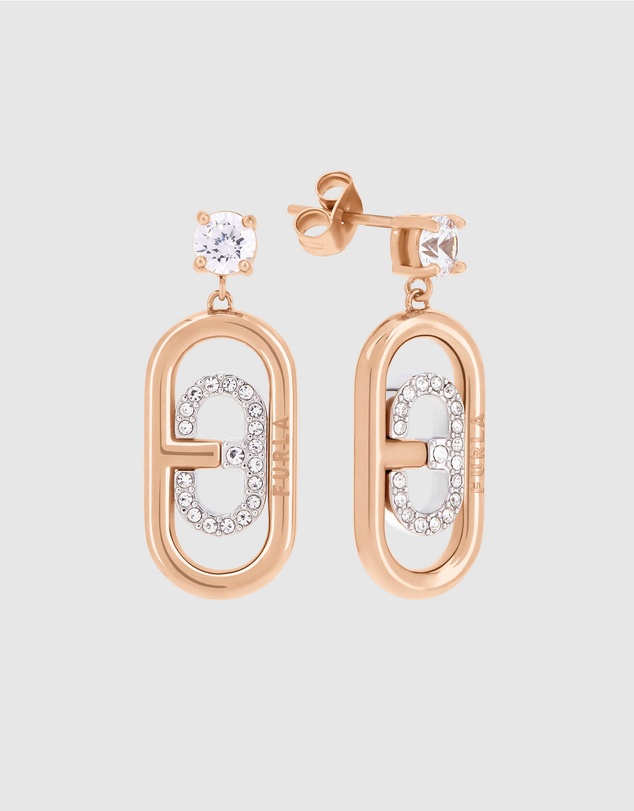 Furla - Ooh Rose Gold-Tone Earrings