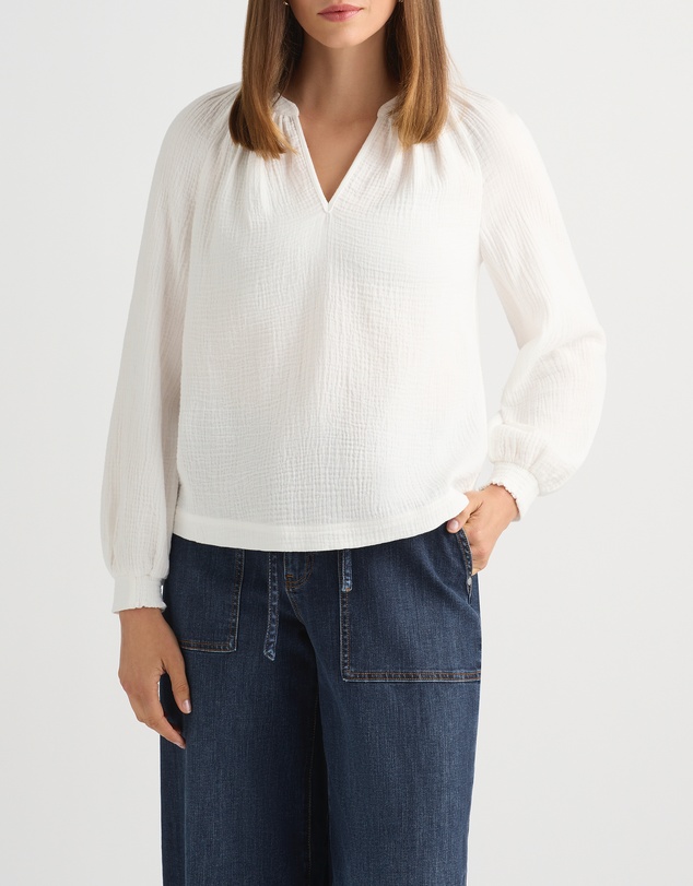 David Lawrence - Yana Cotton Crinkle Blouse