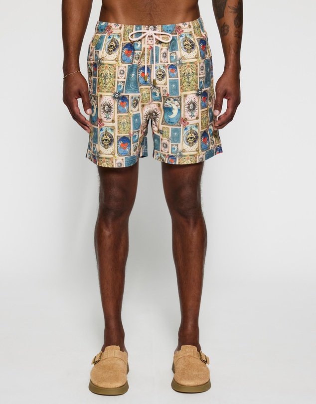 Camilla - Mid Length Elastic Waist Boardshorts