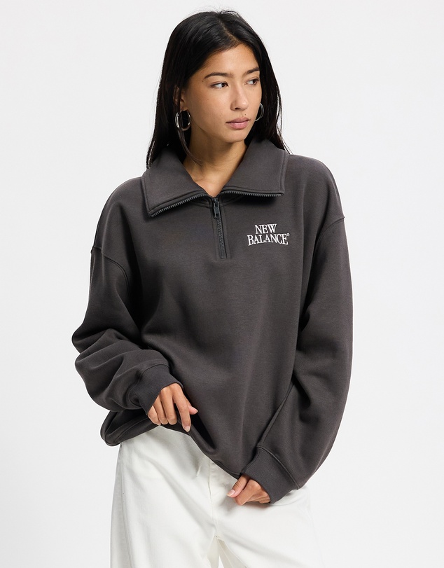New Balance - Trackside Fleece Half Zip Sweat