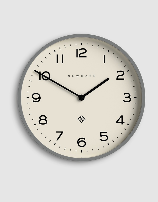 Newgate - Newgate Number Two Echo Wall Clock-Posh Grey