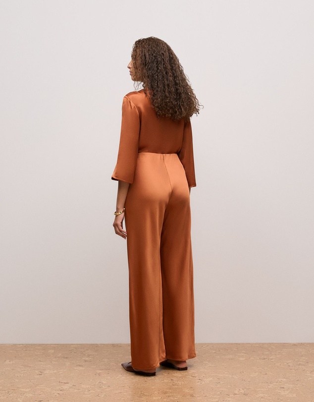 Trenery - Satin Bias Cut Pant in Sierra