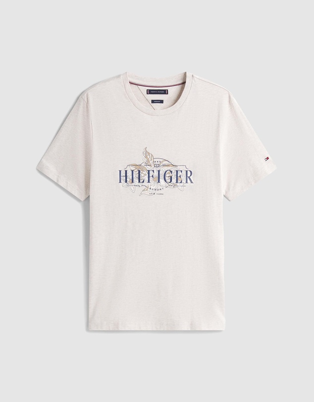 Tommy Hilfiger - Tropical Logo Crew Neck T-Shirt