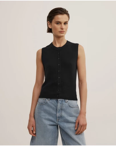 Witchery - Knit Button Tank