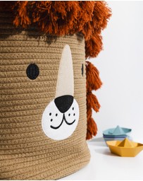 Living Textiles - Cotton Rope Animal Hamper - Lion