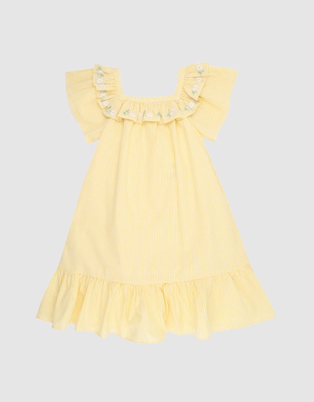 Bebe by Minihaha - Libby Check Dress W Emb Yoke - Kids