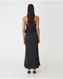 Forcast - Leigh Satin Maxi Skirt