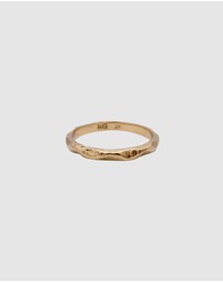 Haze & Glory - ICONIC EXCLUSIVE - Ring Band Basic Babylon in 925 Sterling Silver Gold Plated
