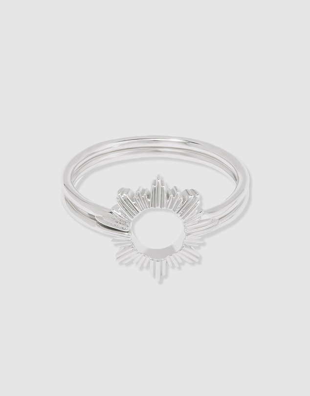 Wanderlust + Co - Sunseeker Silver Ring Set