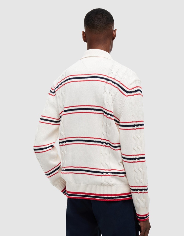 Tommy Jeans - Regular Stripe Cable Knit Polo