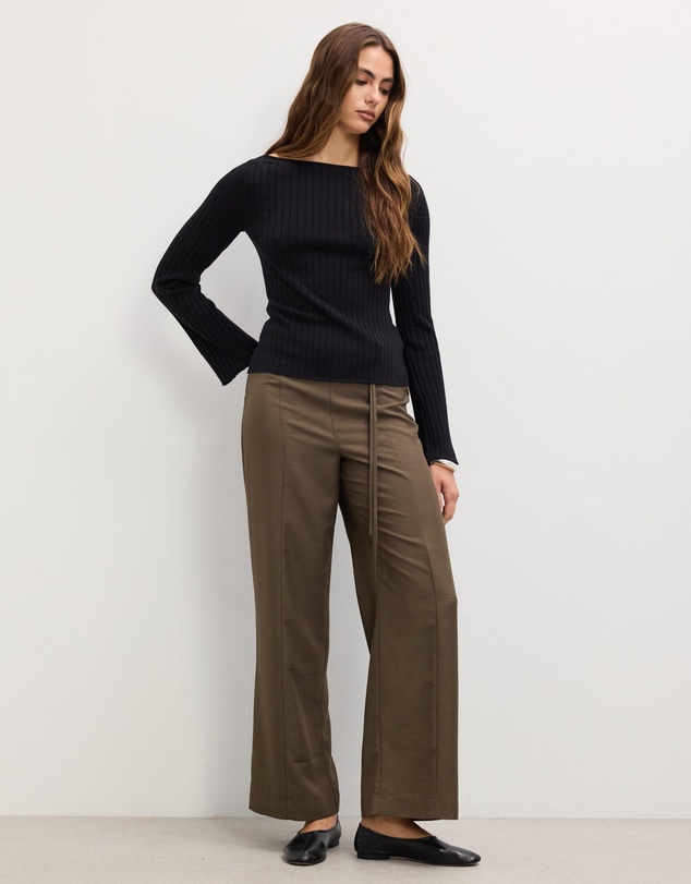 The Fated - Jules Boat Neck Knit Top