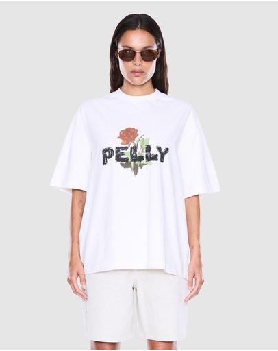 Vintage White & Pelly Rose