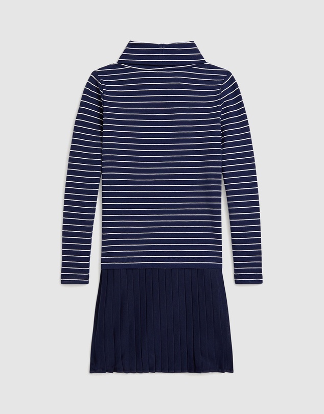 Polo Ralph Lauren - Striped Stretch Jersey Turtleneck Dress - ICONIC EXCLUSIVE - Babies-Kids
