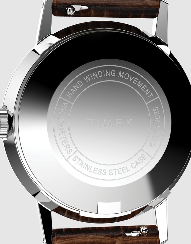 TIMEX - Marlin® Hand Wind 34mm Leather Strap Watch