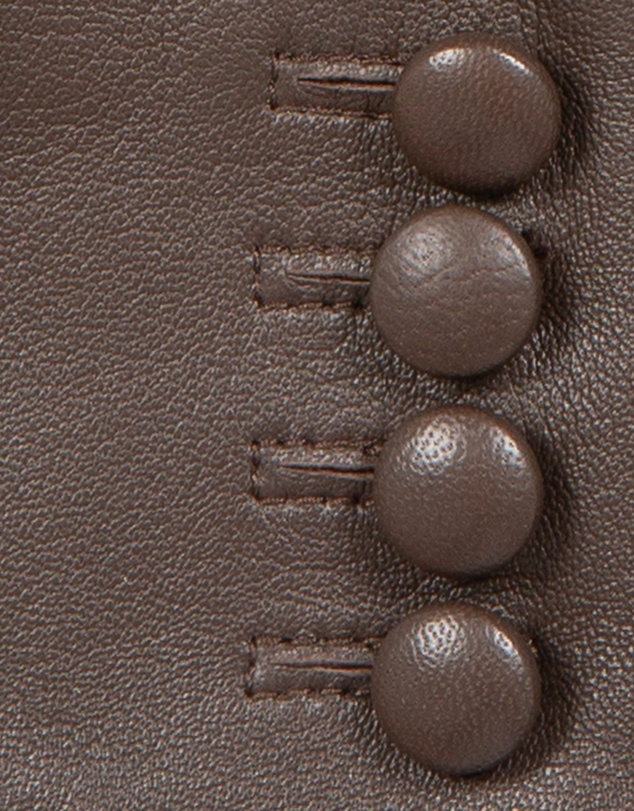 DENTS - Touchscreen 3 Point Silk-Lined Leather Gloves with Buttons