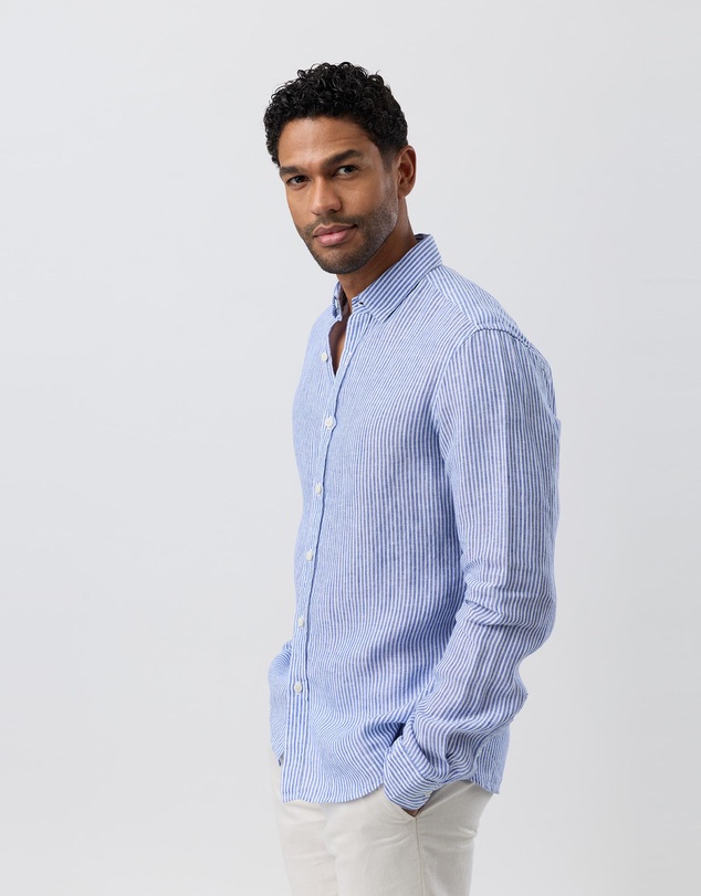 Brooksfield - Linen Casual Long Sleeve