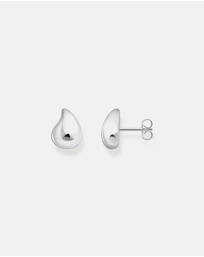 THOMAS SABO - Ear studs in organic shape silver