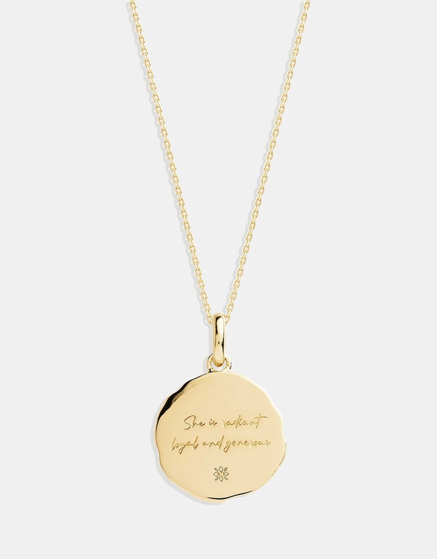 By Charlotte - She Is Leo Zodiac Necklace