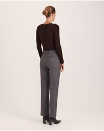 SABA - Jill Check Slim Leg Pant