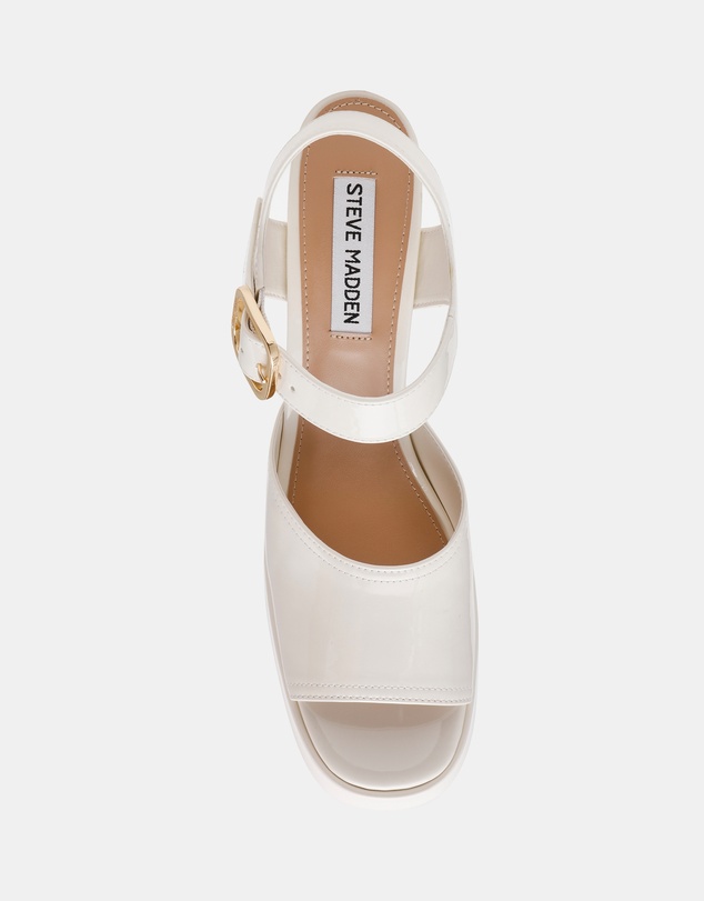 Steve Madden - Soho White Patent Heels