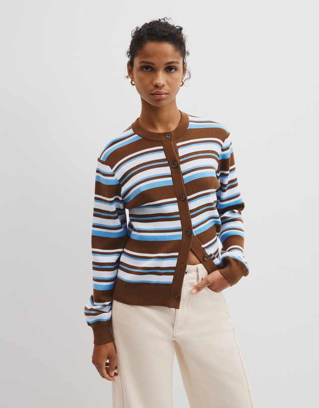 Country Road - Stripe Knit Cardigan
