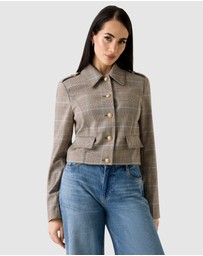 GUESS - Geraldine Checked Jacket