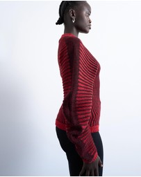 TOPSHOP - Cocoon Plated Ribbed Jumper