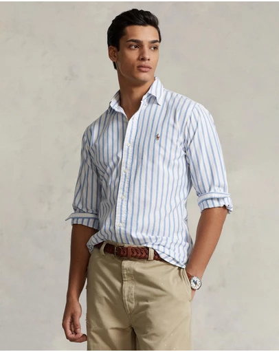 Polo Ralph Lauren - ICONIC EXCLUSIVE - Custom Fit Striped Oxford Shirt