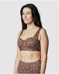 UNE PIECE - Textured Original Bustier Balconette Bralette Bikini Top