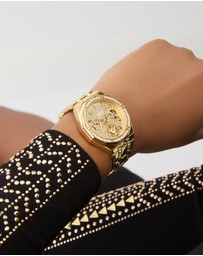 GUESS - Guess Quinn Ladies Gold Tone Multi-function Watch