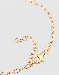 Elli Jewelry - Bracelet Crystal Heart 925 Sterling Silver Gold-Plated