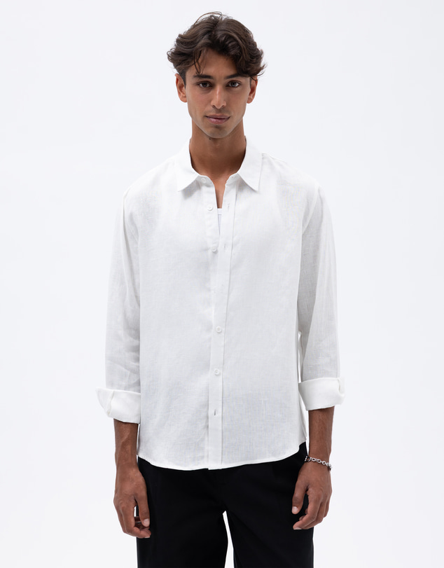 AERE - Euro Resort Linen LS Shirt