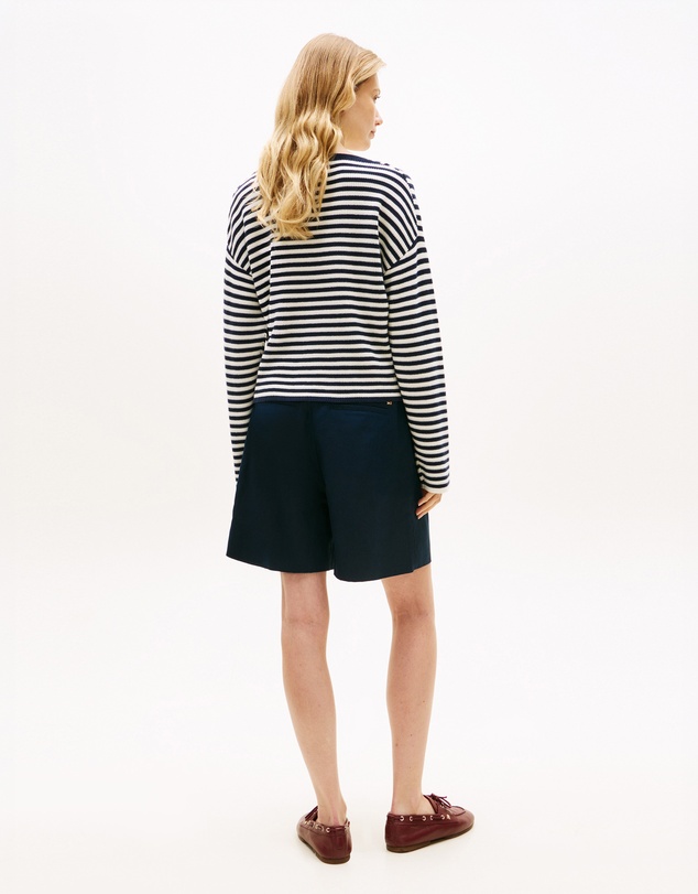 Tommy Hilfiger - Flag Embroidery Boat Neck Jumper