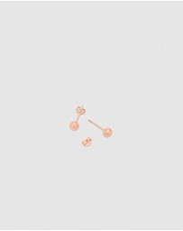 Ichu - Rose Gold Ball Studs