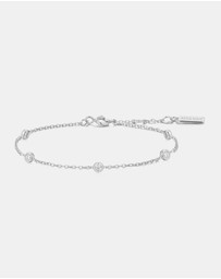 Ania Haie - Ania Haie Silver Classic Bezel-Set Station Bracelet