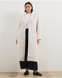 Atmos&Here Curvy - Ally Wool Blend Longline Coat