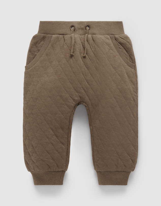 Purebaby - Quilted Track Pants -Kids-Babies