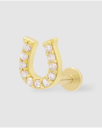 Wanderlust + Co - Lucky Flat Back Earring