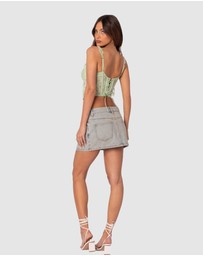 EDIKTED - Amaya Sheer Lace Corset