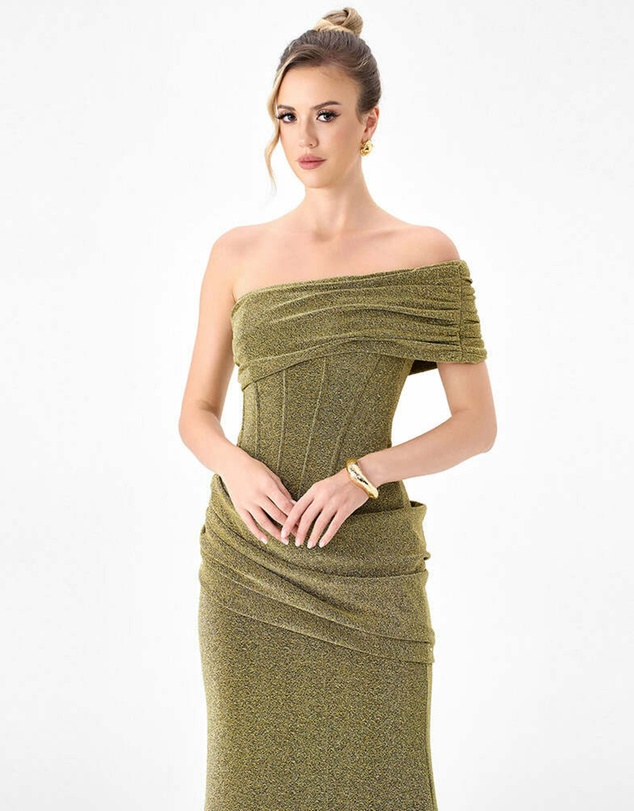 Bariano - Julita Corset Draped Maxi