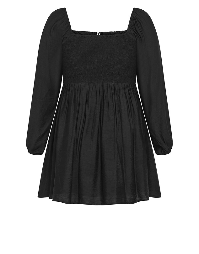 City Chic - Abbie Long Sleeve Mini Dress