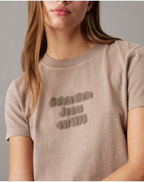 Calvin Klein Jeans - Slim Washed Logo Baby Tee