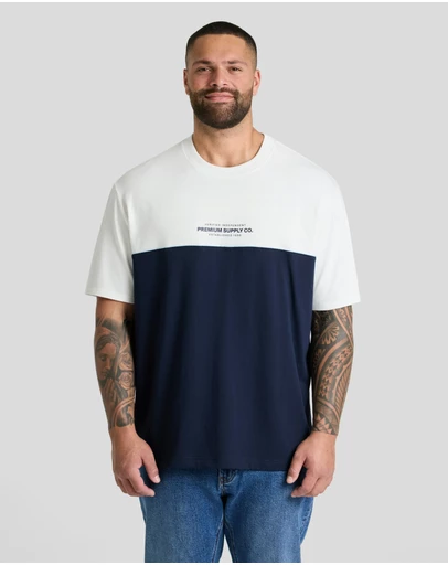 Johnny Bigg - Block Panel Relaxed Fit Tee