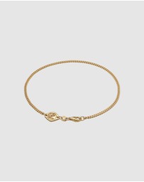 Haze & Glory - ICONIC EXCLUSIVE - Bracelet Men Take A Wave 925 Sterling Silver Gold-Plated