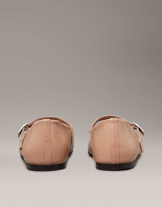 Calvin Klein - Leather Mary Jane Ballerinas
