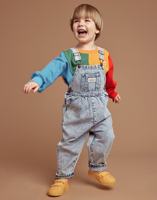 Goldie + Ace - AUSTIN VINTAGE WASHED DENIM OVERALLS