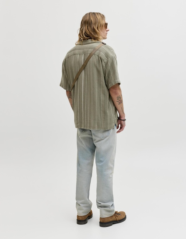 Jack & Jones - JJEBradley Striped Resort Shirt SS LN