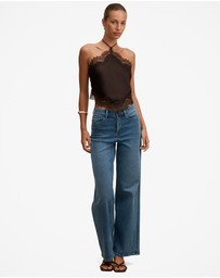 Forever New - Jovie Halter Neck Lace Top