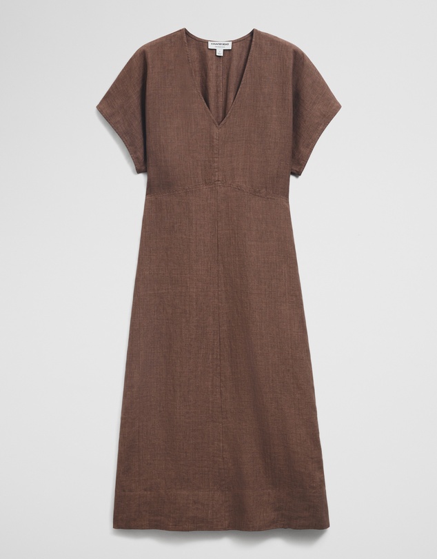 Country Road - Linen Midi Dress