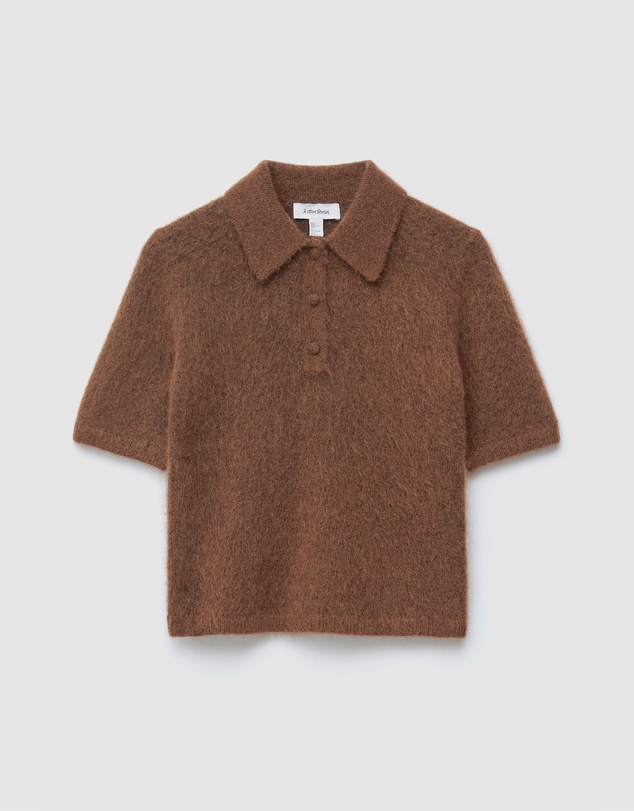 & Other Stories - Brushed Knit Polo T-Shirt